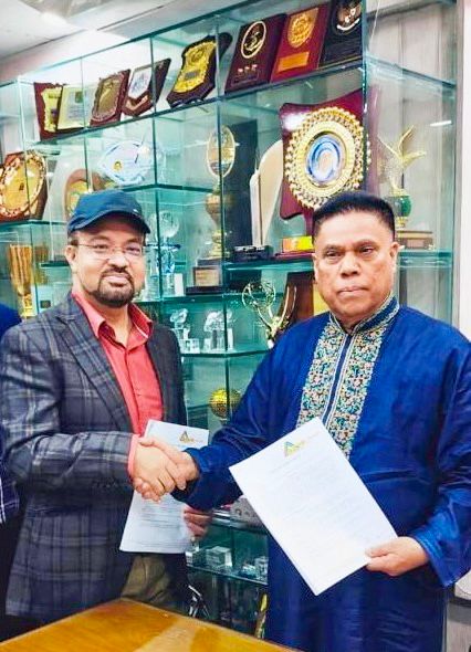 M Miraz Hossain with Dr. Mahfuzur Rahman